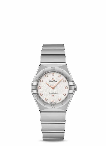 Omega Constellation Manhattan 28 Quartz Stainless Steel / Silver Silk 131.10.28.60.52.001 (13110286052001)